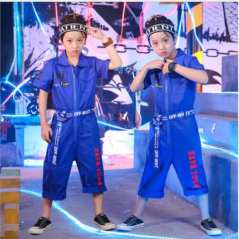 Детская Одежда для танцев в стиле хип-хоп одежда бальных комбинезон костюм