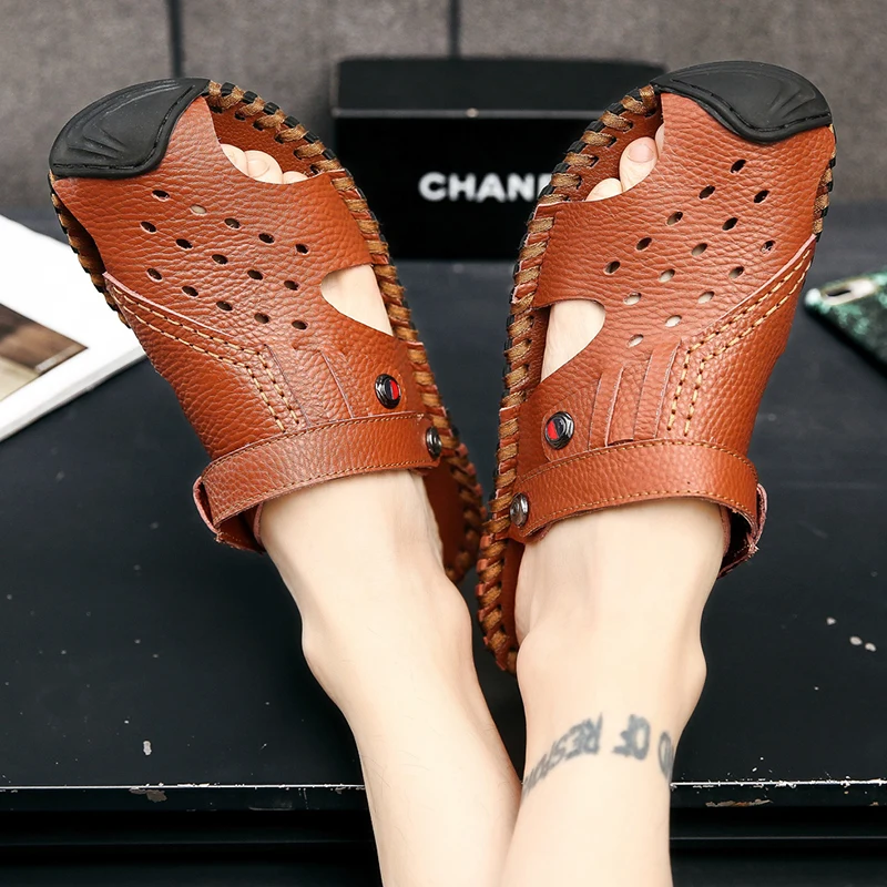 

Sandles For Men Sandals Men Leather Genuine Summer Sandalias De Cuero Para Hombre Piel For Sandel