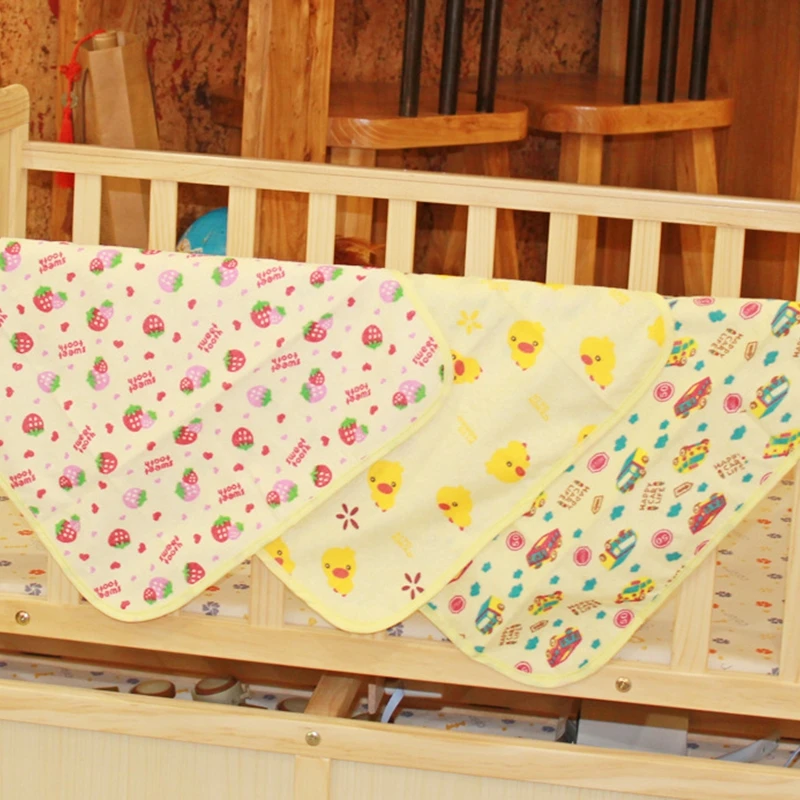 

Baby Washable Diaper Changing Mat Infants Portable Foldable Waterproof Mattress Cartoon Duck Floor Mats Changing Pad Cover