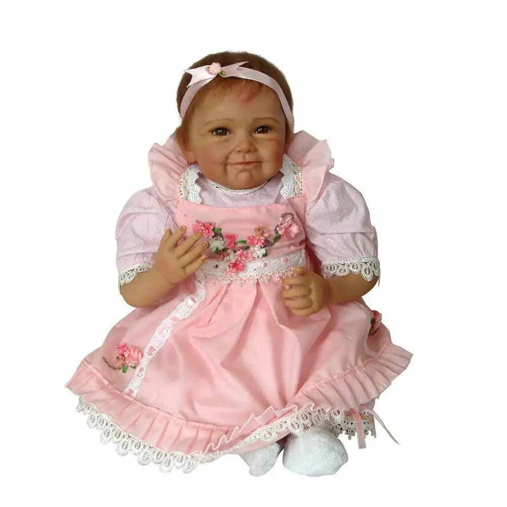 

DIY Unfinished Doll Parts Popular Reborn Doll Kit Awake April Very Soft Lifelike Real Fresh Color Unpainted