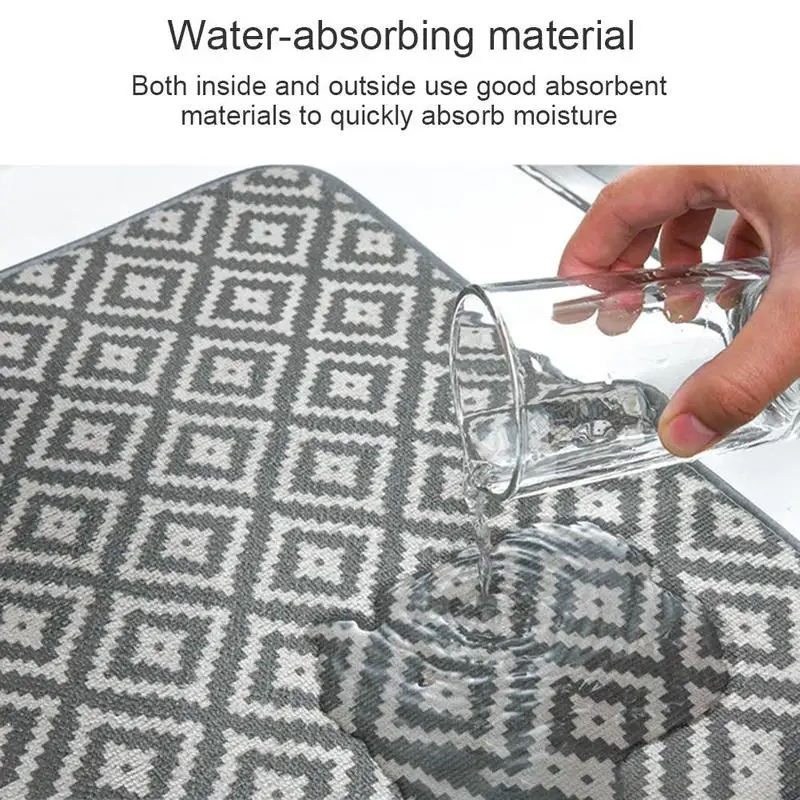 Новый коврик для сушки посуды кухни сушилка раковины подушка из микрофибры