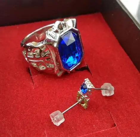 

Jewelry Inspired by Black Butler Ciel Phantomhive Anime Cosplay Accessories Earrings Artificial Gemstones