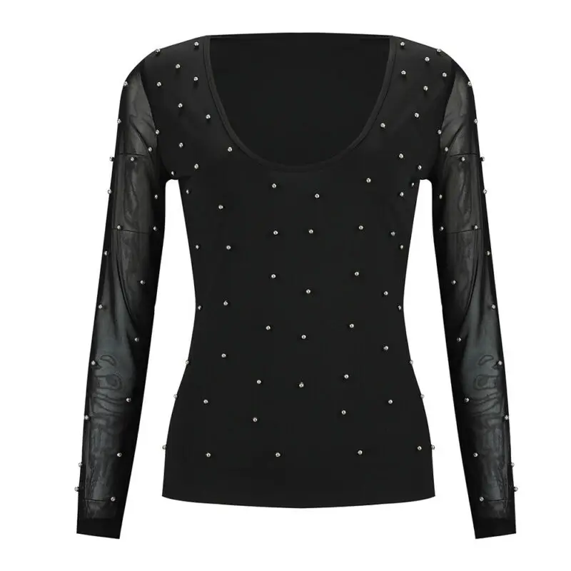 

Womens Sexy Long Sleeve T-Shirt Tops V-Neck Slim Casual Pullover Basic Tee