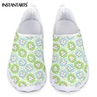 Женские сетчатые кроссовки INSTANTARTS, симпатичные, без шнуровки, дышащие, на плоской подошве, дизайнерские Лоферы для дантистов