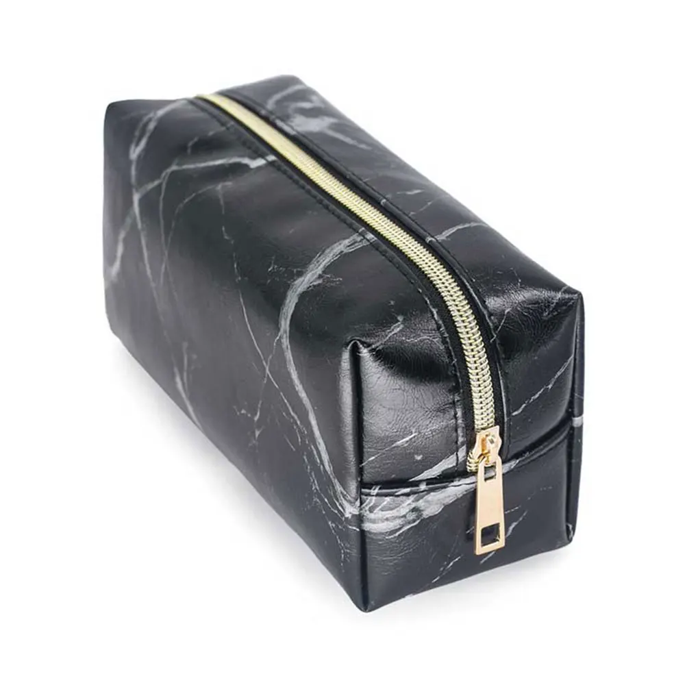 

Multifunctional Marble Pencil Case PU Leather Cosmetic Bag Pencil Case Storage Bag