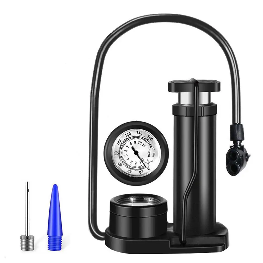 

Mini Portable Bicycle Pump Bicycle Accessory Aluminum Alloy Tire Air Inflator Pump For Mountain Bike Bicycle Basketball Football