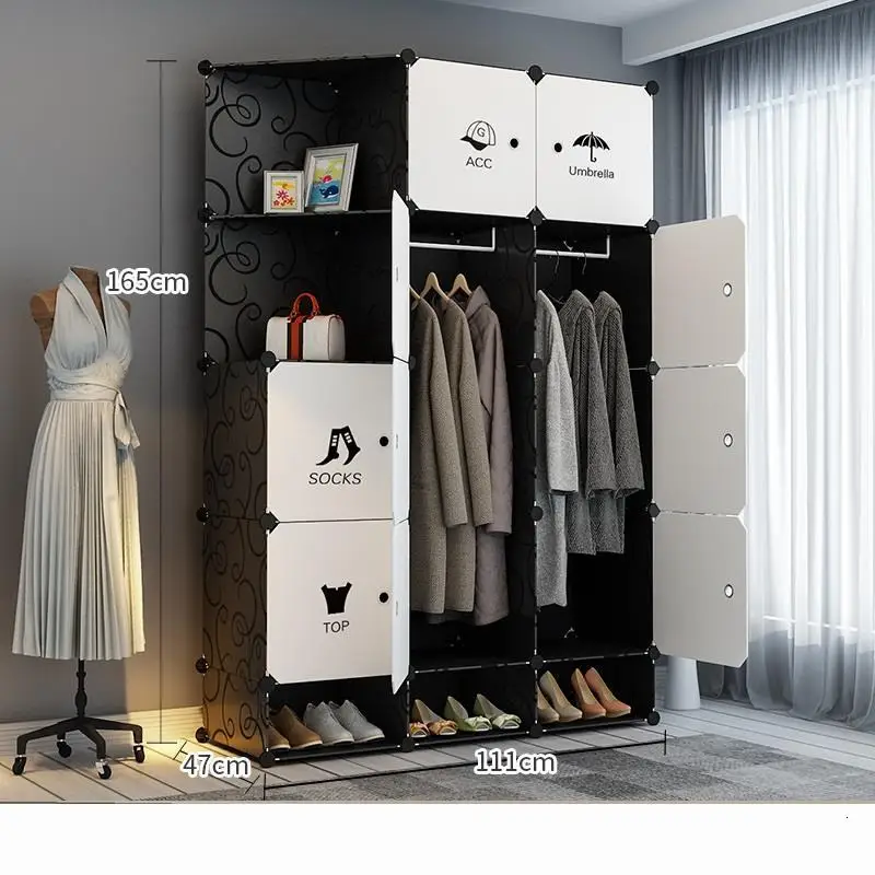 MODEL AL Для спальни Penderie Meuble Range Armario De Almacenamiento Armadio Guardaroba Mueble Closet Guarda Roupa шкаф для одежды - Цвет: MODEL AL