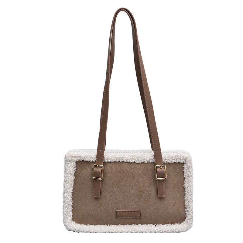 

Retro frosted bag women's new versatile shoulder bag in autumn and winter 2021