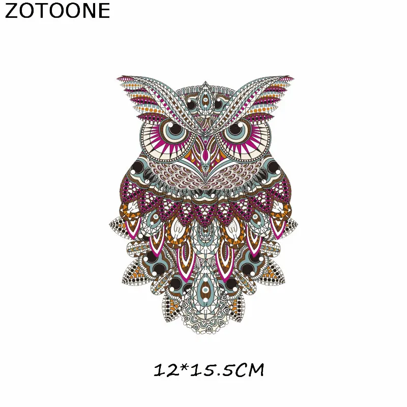ZT0412 ZOTOONE мультфильм животных набор патчей железа на передачи Единорог панда кошка нашивки с совой для детской одежды Аппликации, наклейки на одежду - Цвет: ZT0412