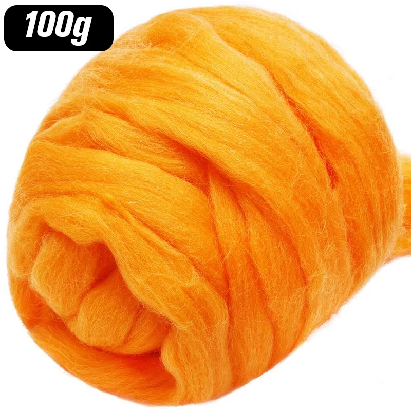 

LMDZ 3.53oz Wool Roving Yarn, Fiber Roving Wool Top, Wool Felting Supplies, 100% Pure Wool, Chunky Yarn, Spinning Wool Roving