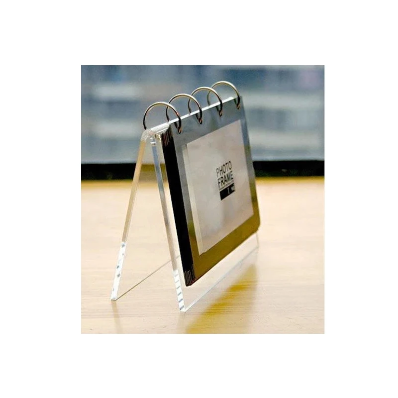 

V Style Clear Acrylic Glass Desktop Picture Photo Stand For Calendar,Menu,Portrait 6 7 8inch Photo Frame