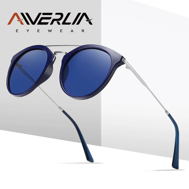 

AIVERLIA Classic Sunglasses Men Polarized UV400 High Quality Driving Sun Glasses Brand Design Sunglass Men Round Shades AI134