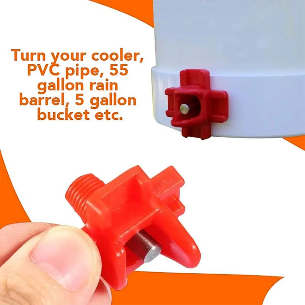 10 шт. курицы подачи соски крест горизонтальный сбоку поилка для птицы