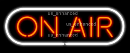 Неоновая лампа на воздушном радио декоративный стеклянный светильник ручной