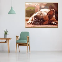 bulldog acrylic paints all for handiwork paintings on the wall oil painting on canvas handmade paint by numbers for adults arts