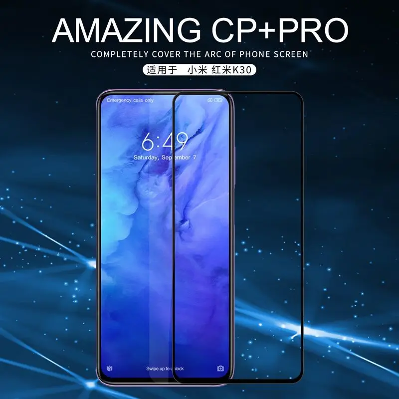 Закаленное стекло с полным покрытием для Xiaomi Redmi K30 защита экрана NILLKIN CP + PRO