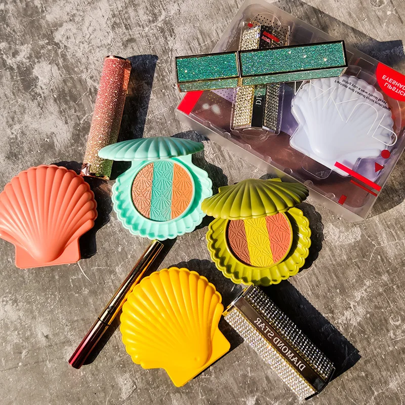 Candy Shell Makeup Set Combination Lipstick Eye Shadow Mascara Eyeliner |