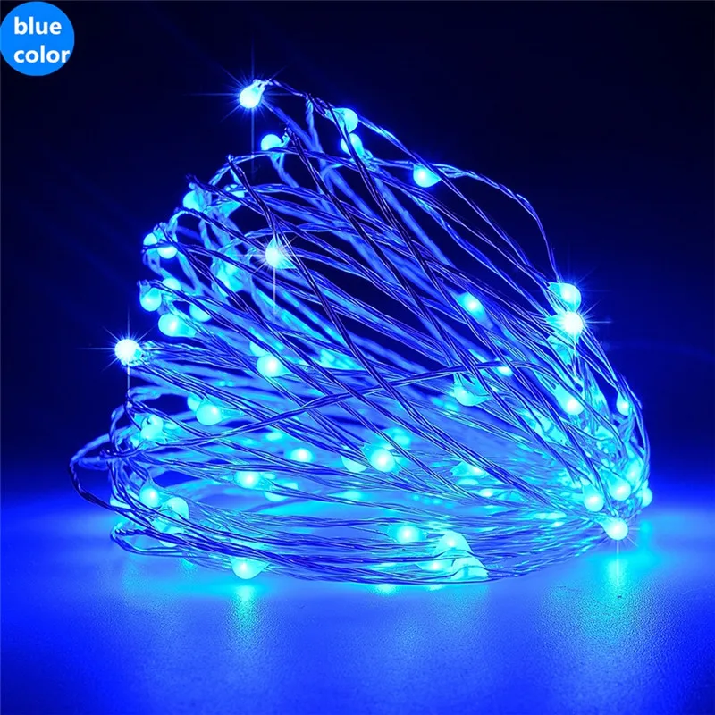 2/5/10M LED String light Silver/copper Wire Fairy warm white Garland Home Christmas Wedding Party Decoration Powered by USB | Освещение