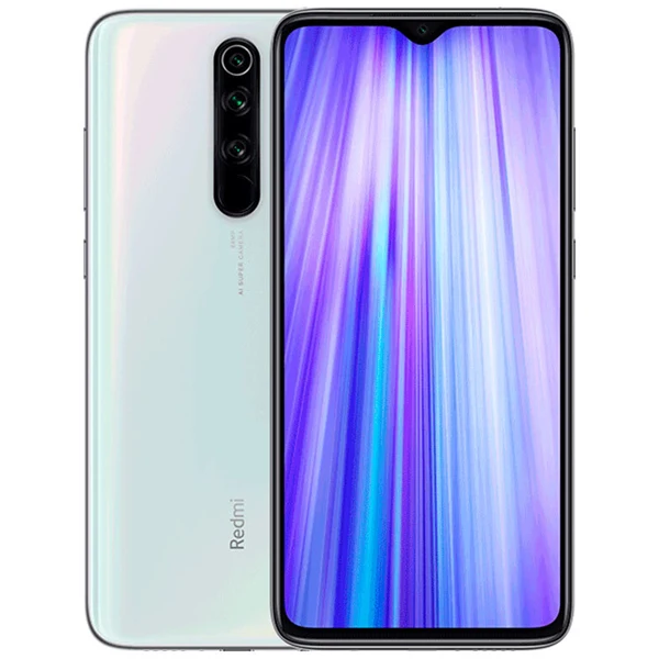 Белый Xiaomi Redmi Note 8 Pro, 6 ГБ, 64 ГБ, 64 мп, четырехъядерный смартфон с задней камерой MTK Helio G90T, четыре ядра, аккумулятор 4500 мАч, NFC, 6,53 дюйма, версия CN - Цвет: Белый