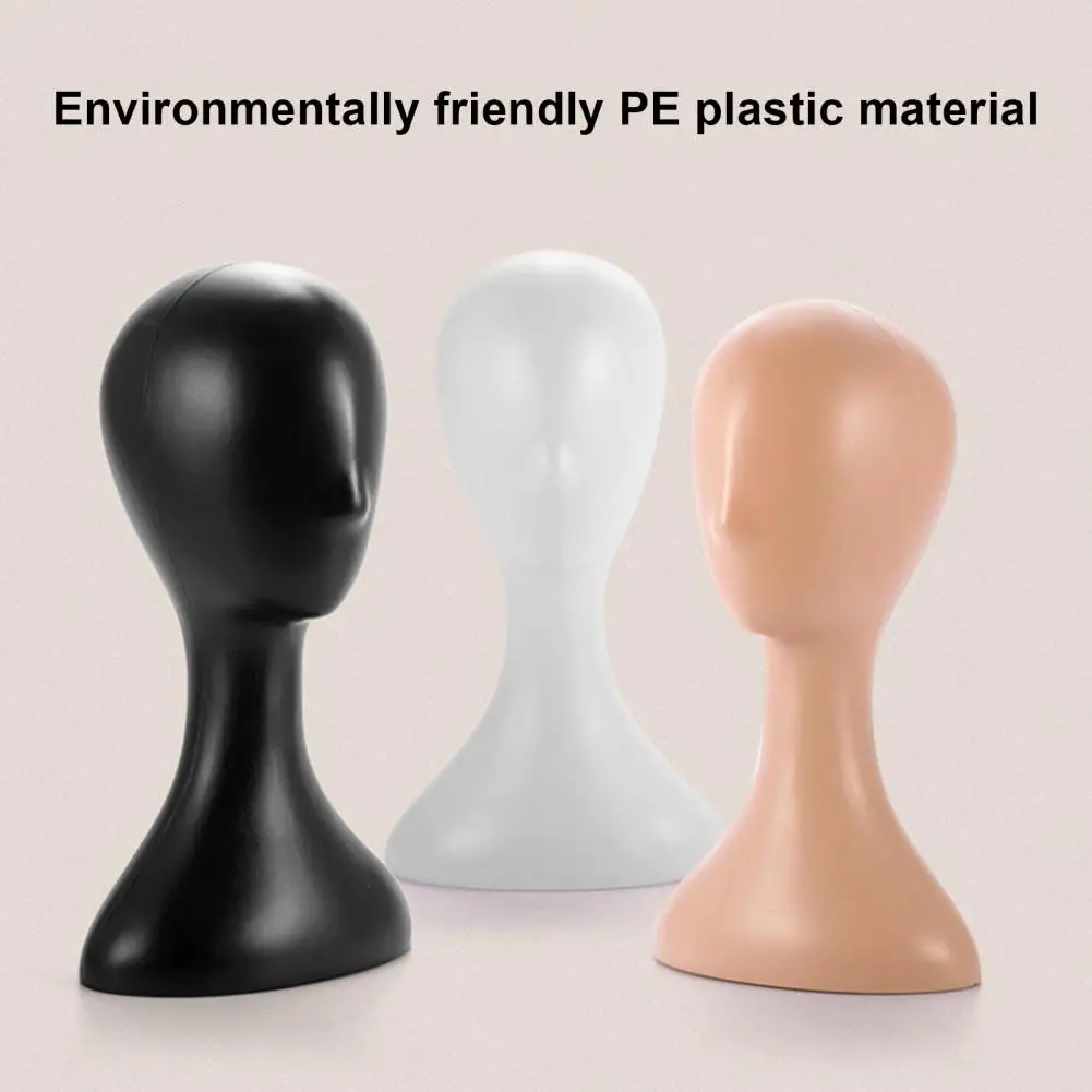 

The New Female Plastic Abstract Mannequin Manikin Head Model Wig Hair Display Stand White Black Mannequin Head Display Stand