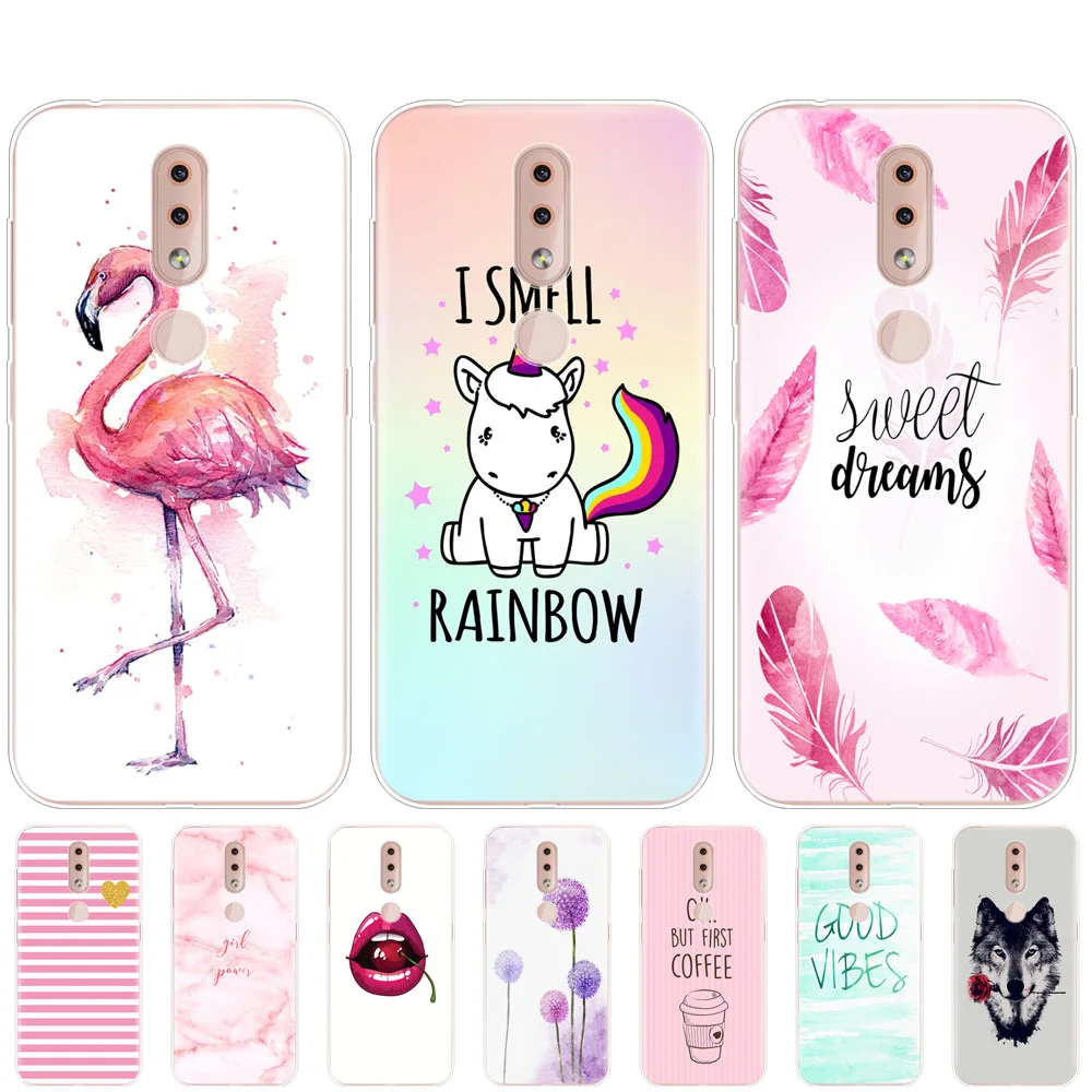 Задняя крышка для Nokia 4 2 силиконовый бампер TA 1157 1150 1133 1149 1152 etui ударопрочный