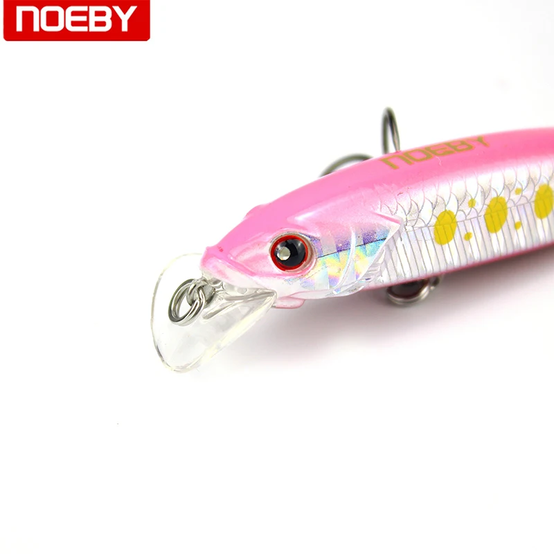 NOEBY 9119 рыболовные приманки плавающий Minnow 3D глаза Реалистичная фотография с