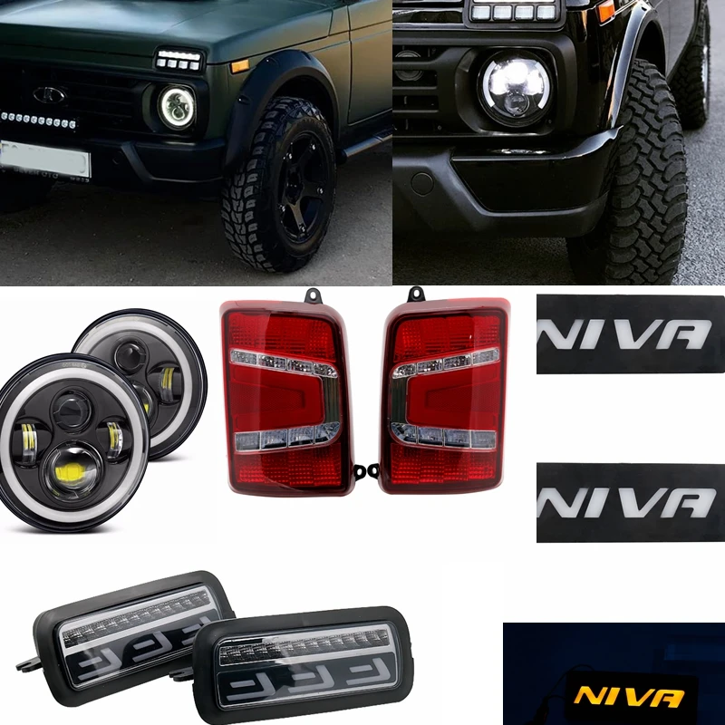 Светодиодный задние фонари для Lada Niva 4x4 1995 1 комплект/комплект из 2 предметов серый