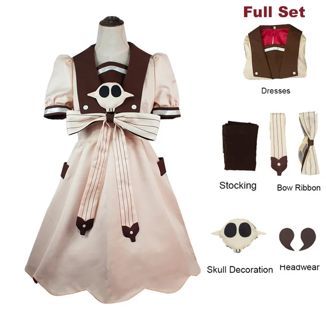Toilet-bound Hanako-kun Nene Yashiro Cosplay Costume Dress Headdress Props Anime Wigs Halloween costume free delivery |