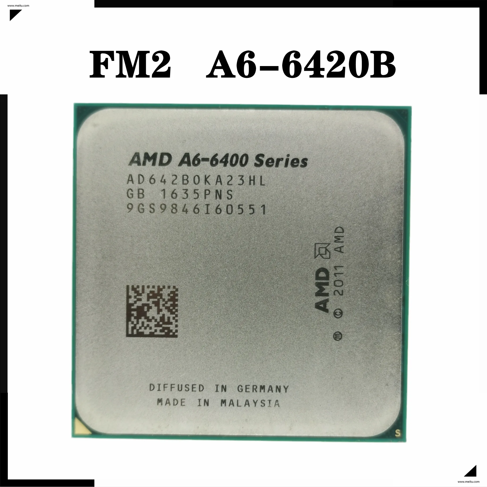 AMD A6 Series 6400 series 4 0 Ghz 65W двухъядерный процессор AD642BOKA23HL Socket FM2|Процессоры| |
