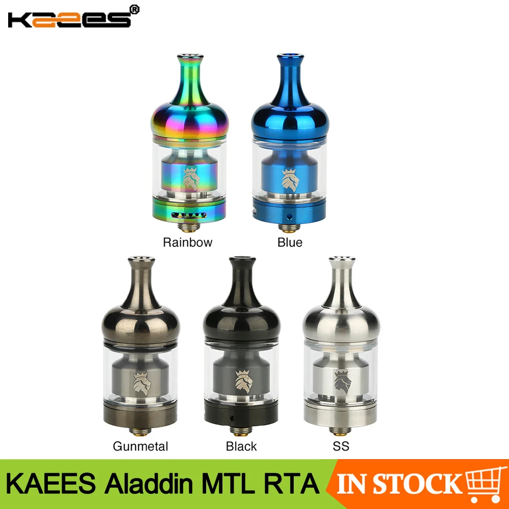 Оригинальный испаритель KAEES Aladdin MTL RTA емкость 22 мм диаметр 2 мл 4 система быстрой