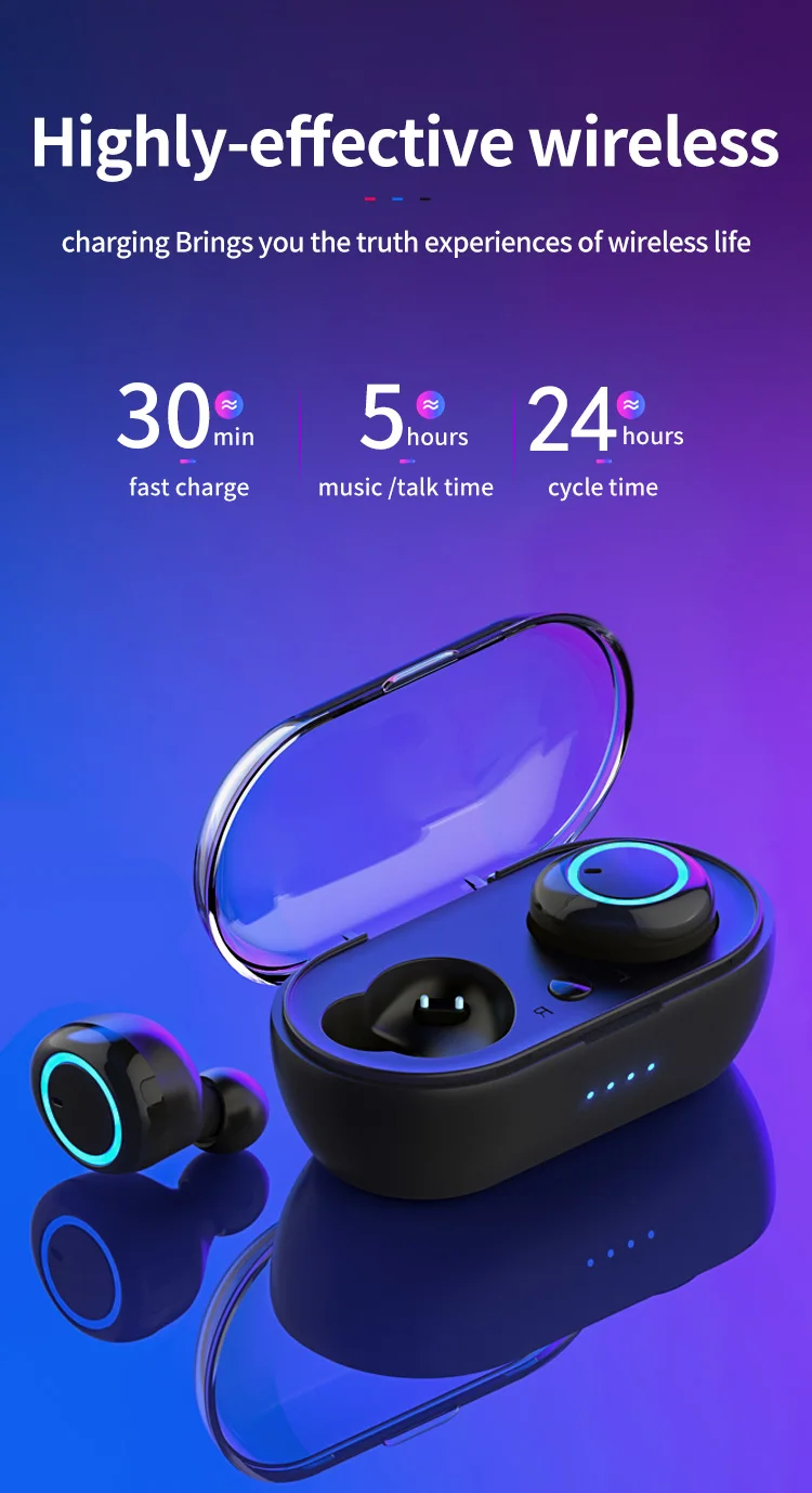 Беспроводные наушники G02 TWS 5,0 Bluetooth 9D стерео IPX7 водонепроницаемые наушники 3300 мАч светодиодный умный внешний аккумулятор держатель для телефона