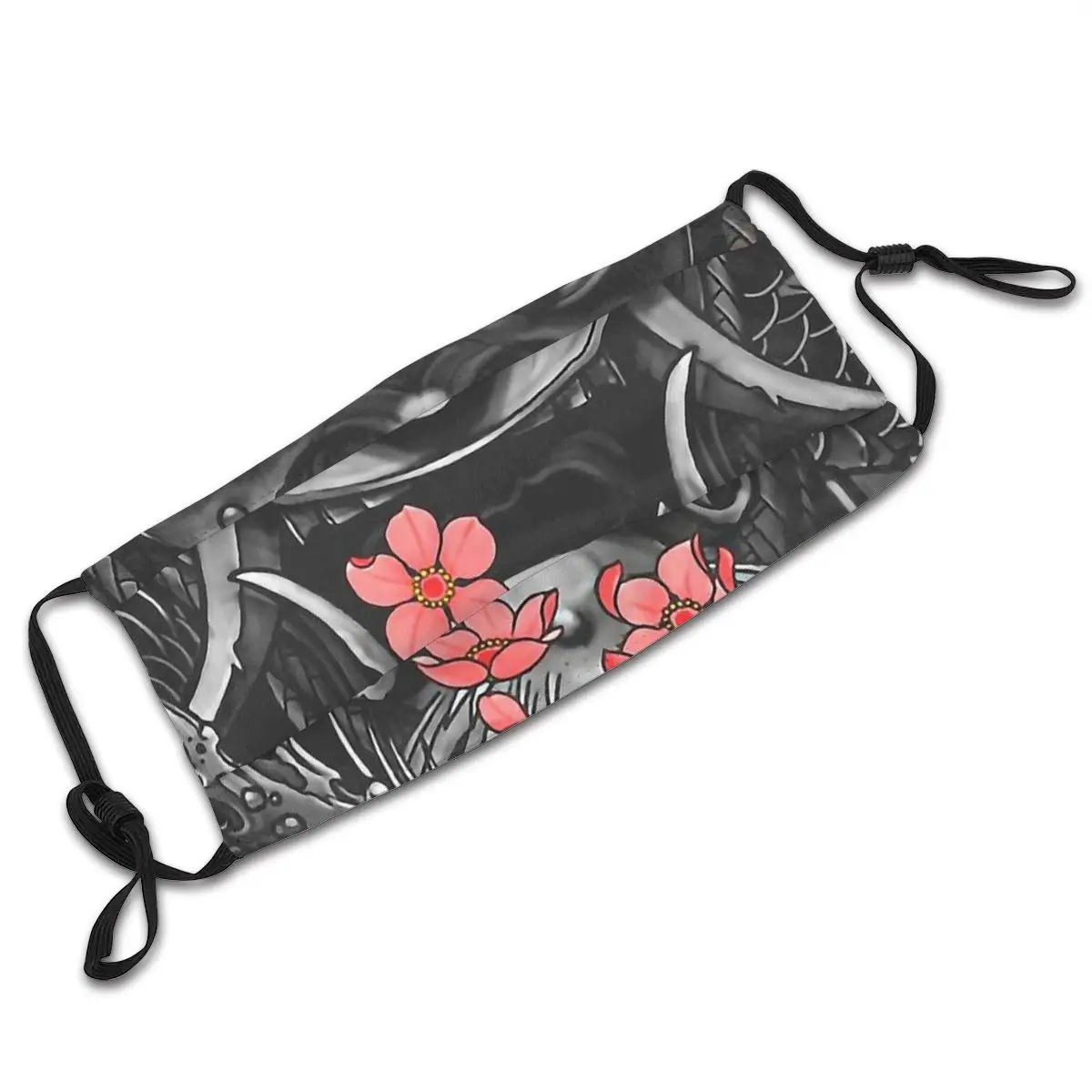 

Oni Japan Samurai Demon Mascarilla Masque Facial Mask Samurai And Dragon Masks Fation Mouth Mask With Filters