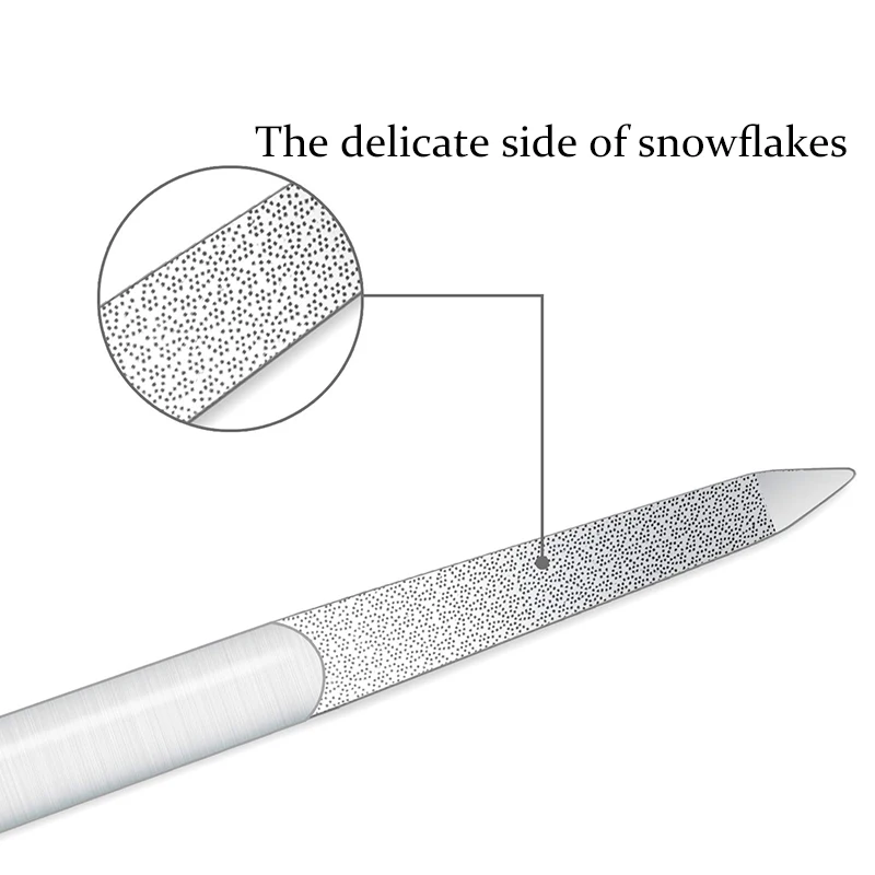 1 шт. профессиональная пилка для ногтей из нержавеющей стали буфер металлический