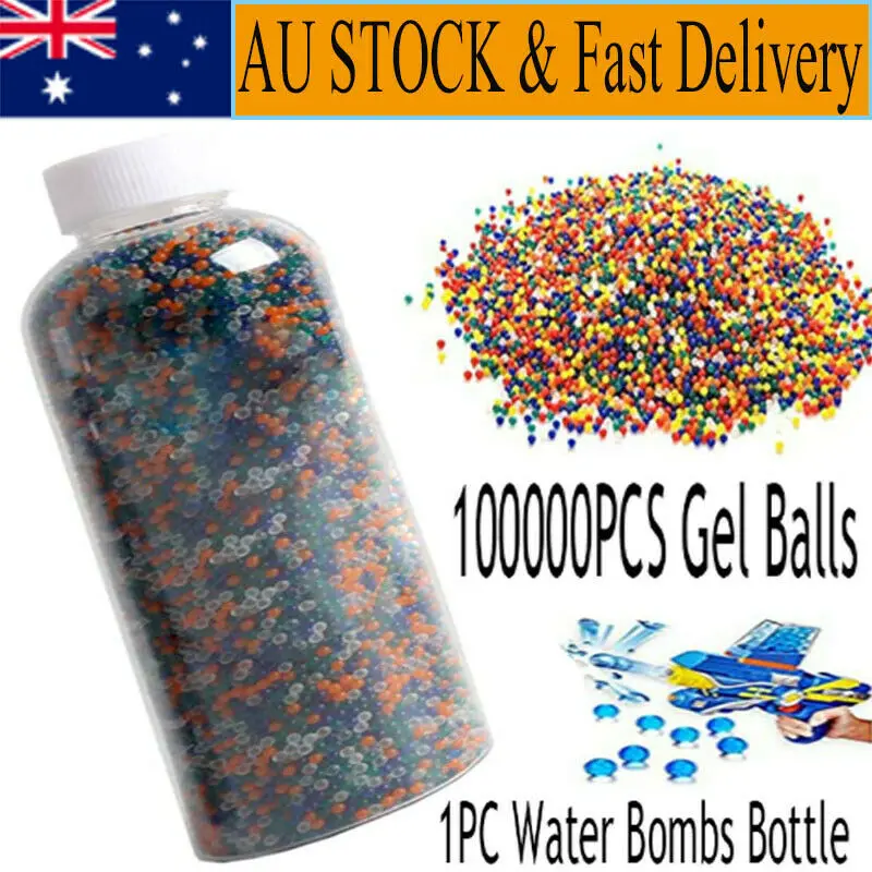

ZHENDUO AU 100,000PCS Hardened Gel Balls Mixed Water Ammo for Blaster Toy Gun Shot Australian stock