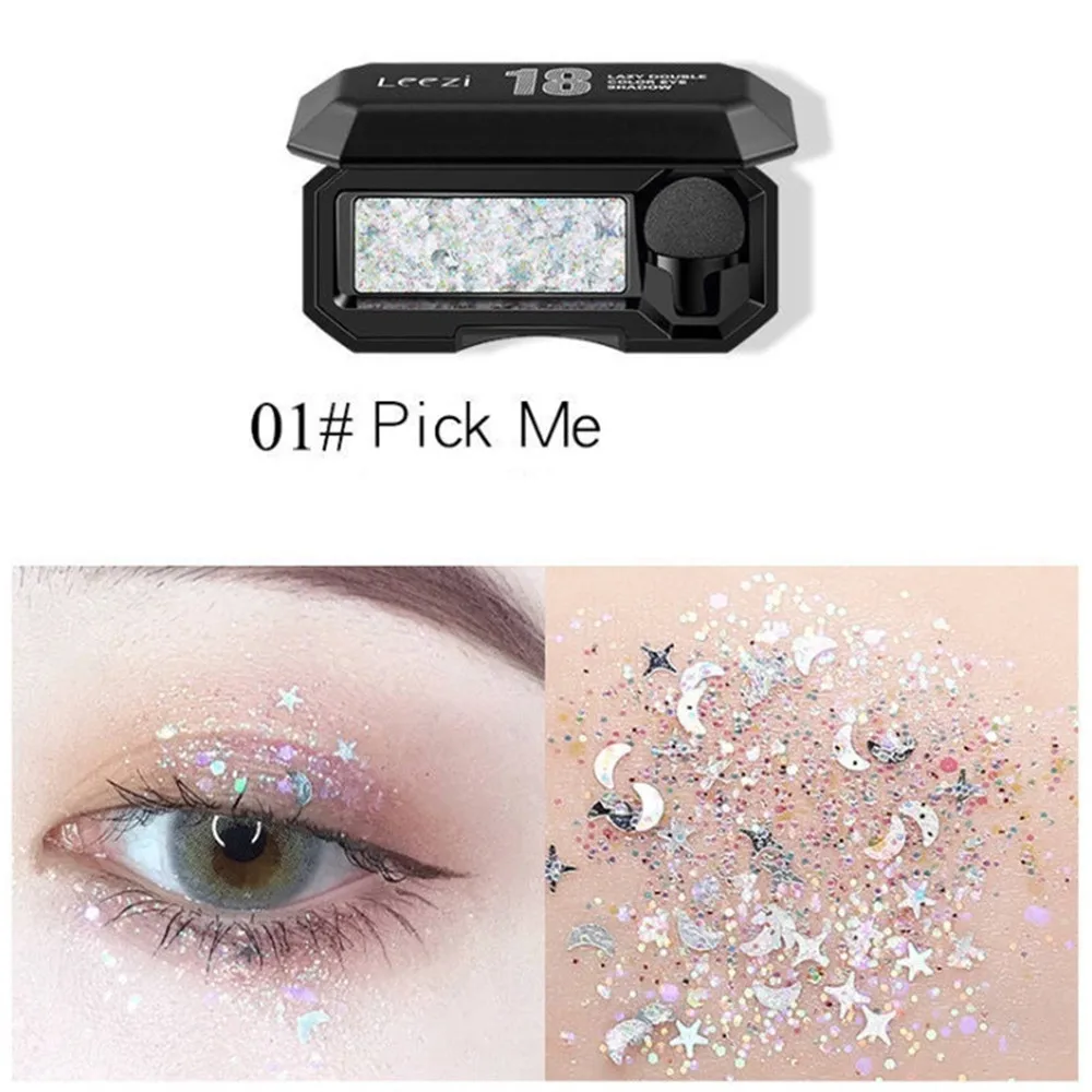 Нашивка для макияжа глаз звезда крем с блестками тени век стойкие наклейки лица