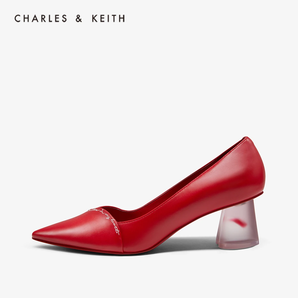 

CHARLES＆KEITH New Arrival for Winter2020 CK1-60920173Women's fashion high-heeled shoes, love heart shaped heel wedding shoes