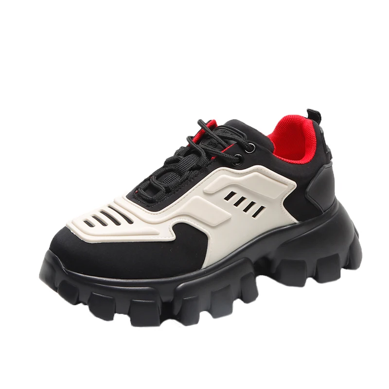 Женские кроссовки коллекция 2019 года модные белые на платформе женская брендовая