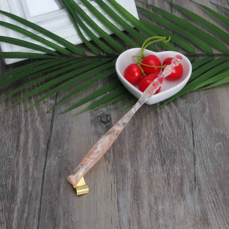 

Antique Oblique Calligraphy Script Dip Pen Nib Holder Cherry Blossom Signature 53CC