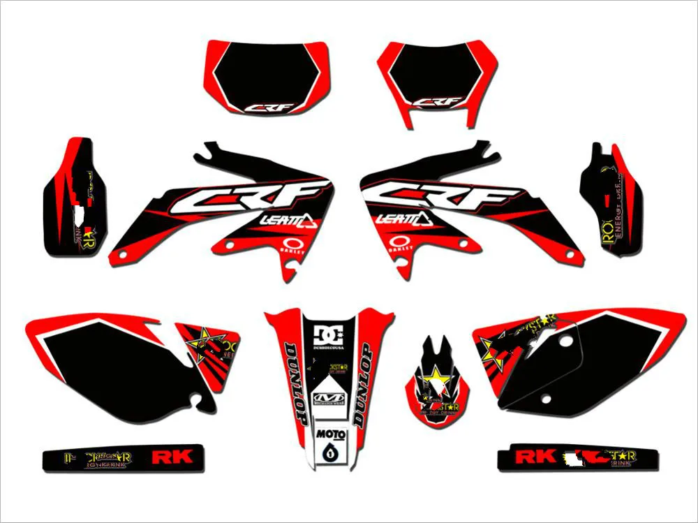 Полный набор наклеек для Honda CRF450X CRF 450 X CRF450 2004 2015 2006 2007 Набор с индивидуальным