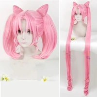 new sailor chibiusa small lady serenity black lady wig for party game costume accessories