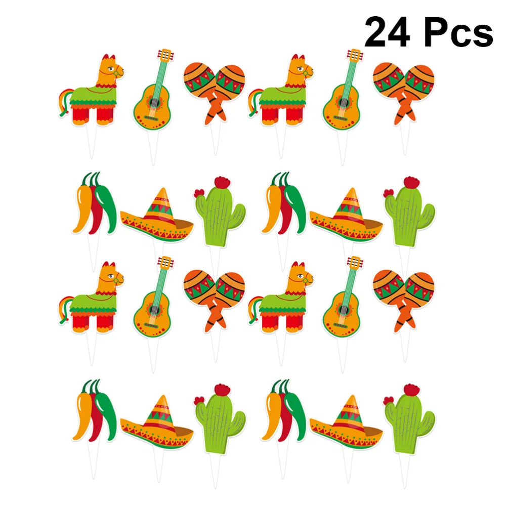 24 шт. мексиканские бриллианты украшение для торта дизайн альпака десертная