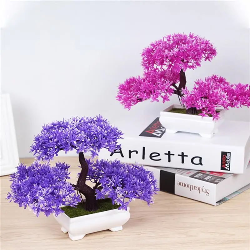 

Relieve eye Fatigue Decorative bonsai pine tree, potted plant, artificial decoration accessories, artificial bonsai