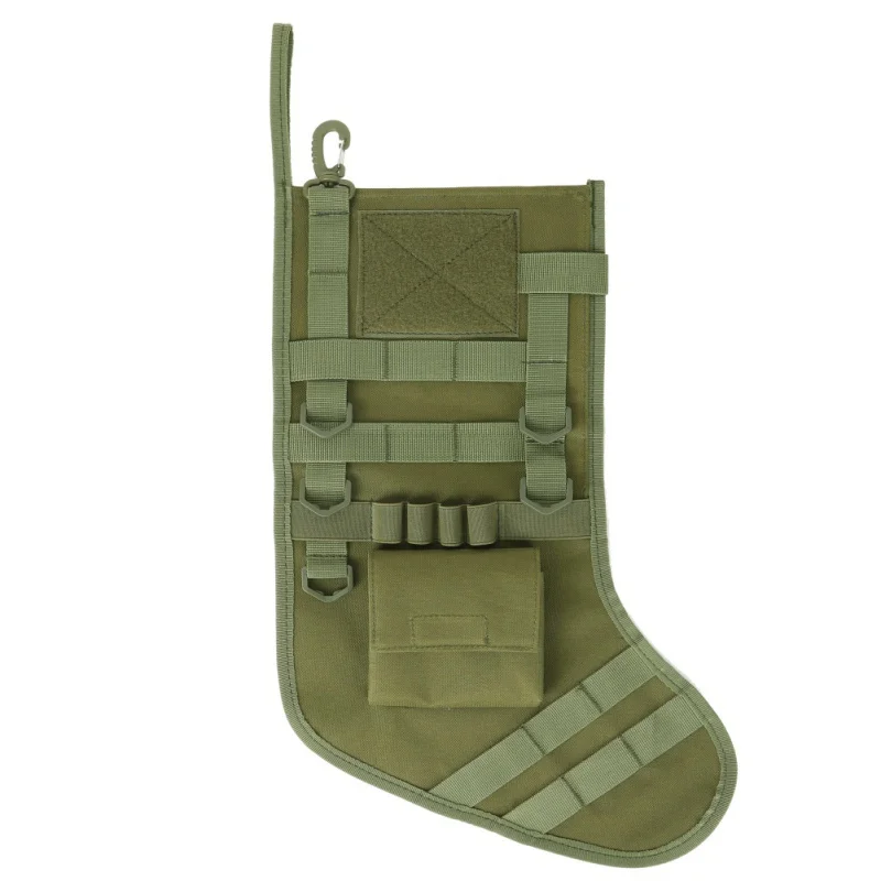 Wholesale Hunting Polyester Christmas Tactical Stocking With Molle