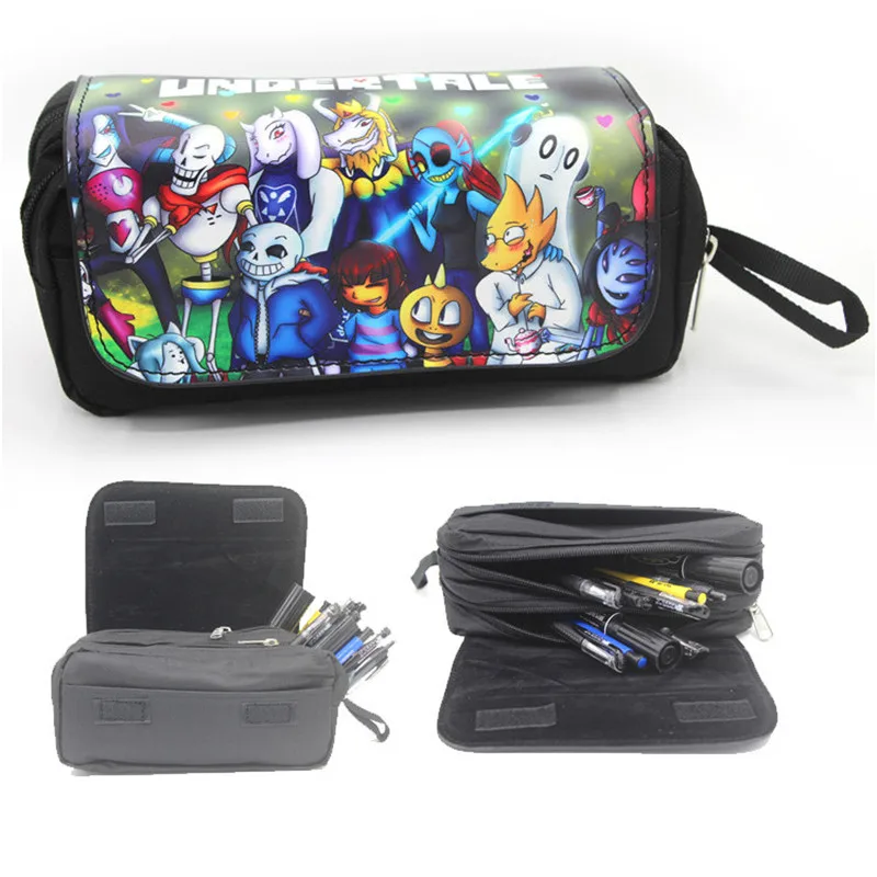 Унисекс сумки Undertale кошелек на молнии пенал кошелёк Чехол аниме Sans Papyrus
