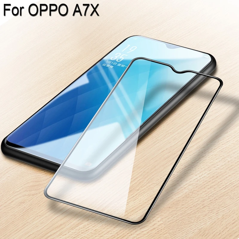 2 шт., аксессуары для OPPO A7X a7x, полное покрытие, закаленное стекло для OPPO A7 X, Защитная пленка для oppo a7x