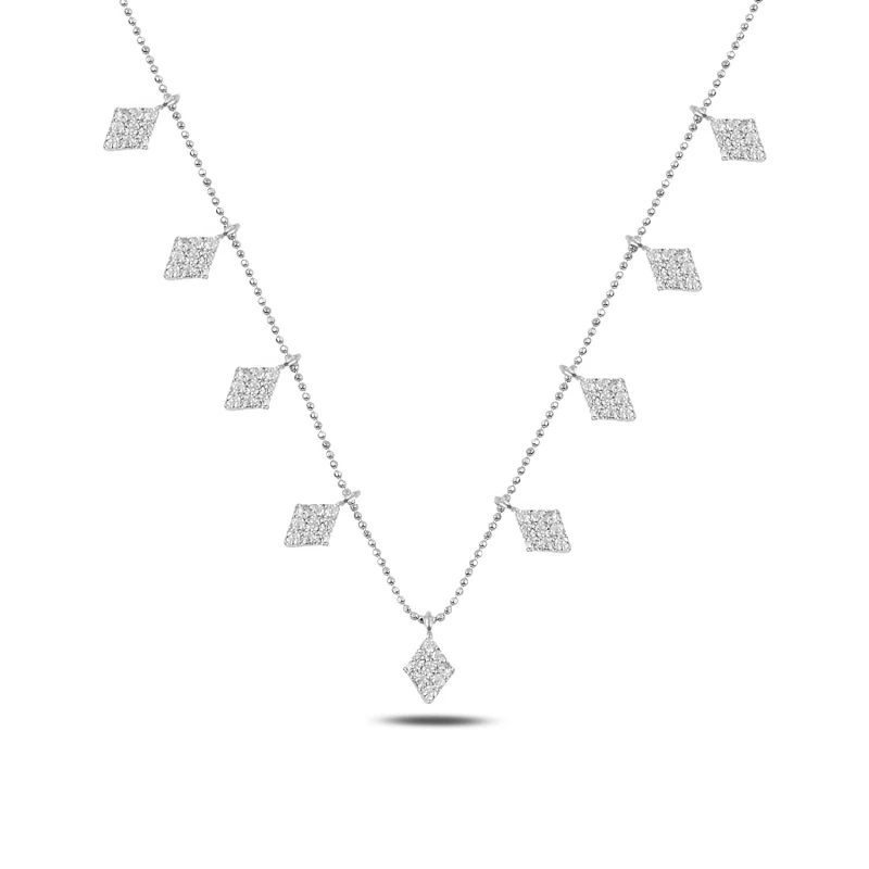 

Серебряное циркониевое ожерелье Silverlina