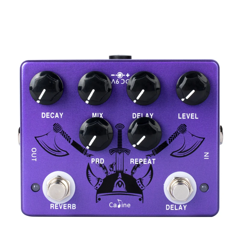 Caline CP-80 Ragnarok Reverb Delay Guitar Effect Pedal Accessories Dual | Спорт и развлечения