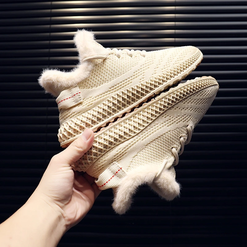 Женские повседневные ботинки Короткие дышащие на шнуровке плоские женские туфли