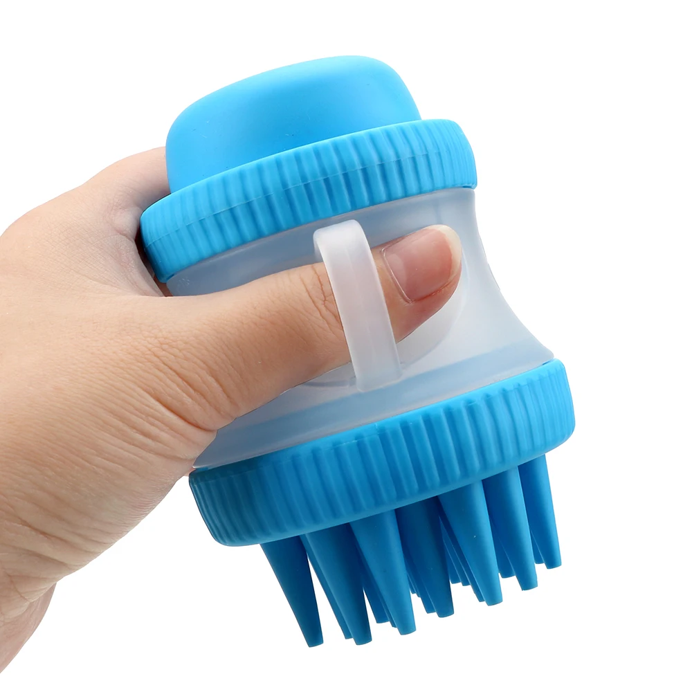 

73x118mm Pet Bathing Tool Comfortable Massage Shower Brush Spa Washing Bath Massage Brush Dog Cat Accessories