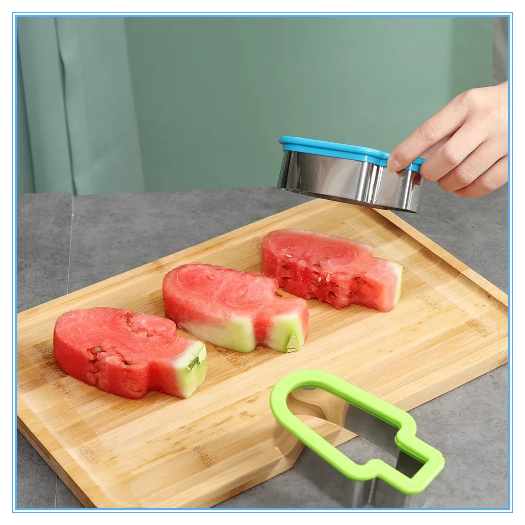 Mold Popsicle Gadget Fruit Watermelon Slicer Ice Cream Platter Stainless Steel Home Slice Model Kitchen Creative Shape Mould